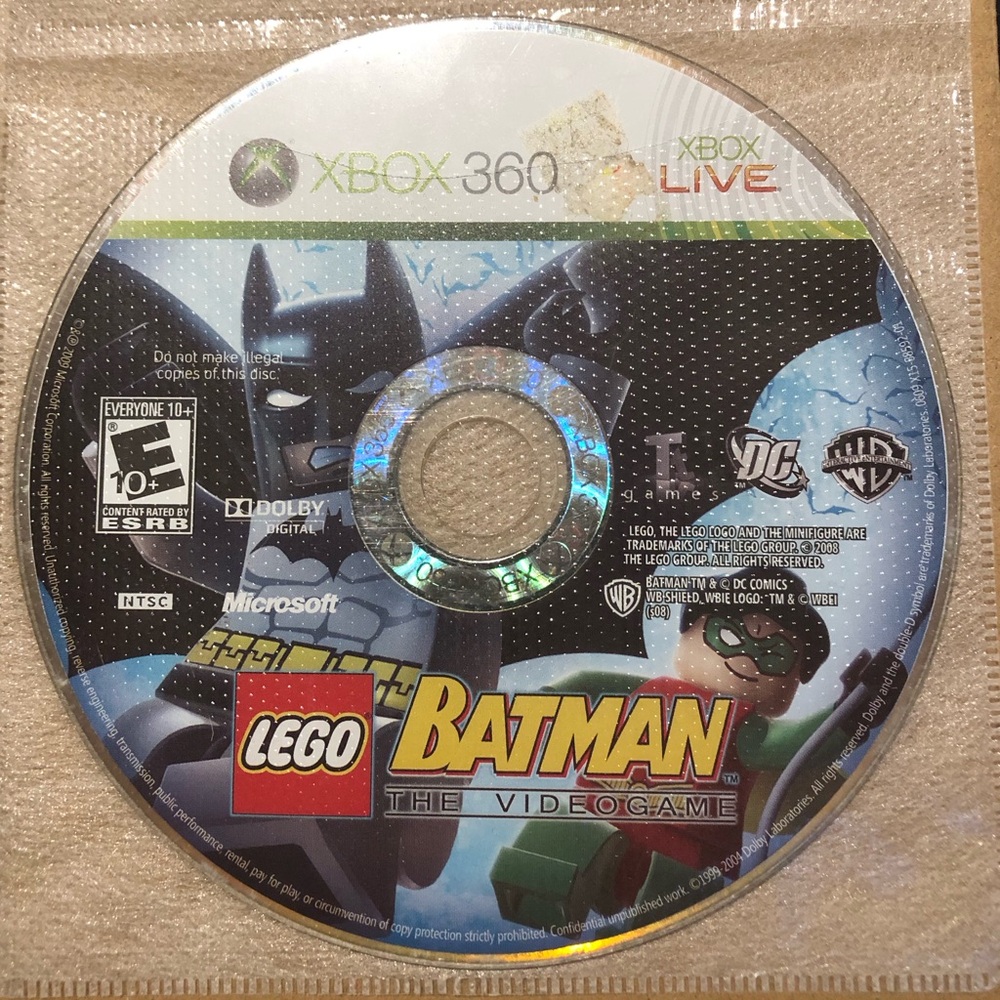 3/$40 LEGO Batman: The Video Game for Xbox 360 - Disc Only